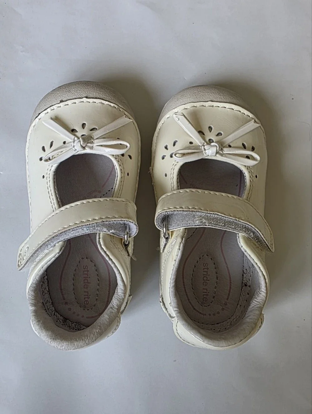 Stride Rite Cream Toddler Mary Jane Shoes